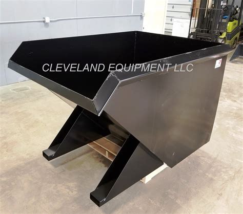 skid steer feed hopper bucket|Dumpster / Hopper .